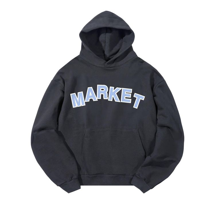 

Худи Market Move Mountains Hoodie 'Washed Black', черный