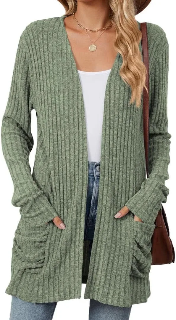

Кардиган для женщин FMCHICO, Oversized, длинный рукав