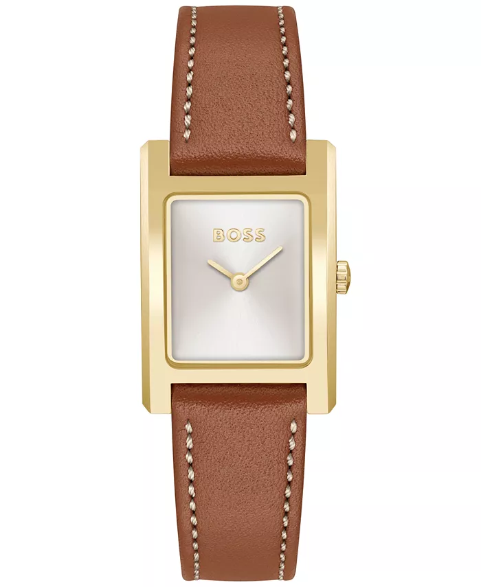 

Женские часы Lucy Quartz Basic Slim, коричневые кожаные, 23 мм Hugo Boss