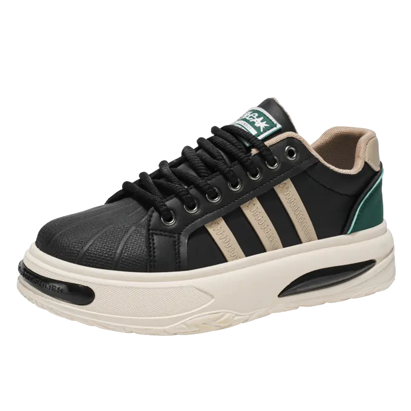 

BOLE Мужские черные дышащие противоскользящие повседневные кеды с амортизацией, цвет Black