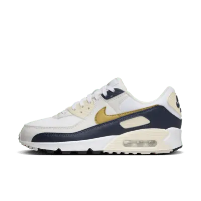 

Кроссовки Nike Air Max 90 Next Nature, белый/синий/золотой