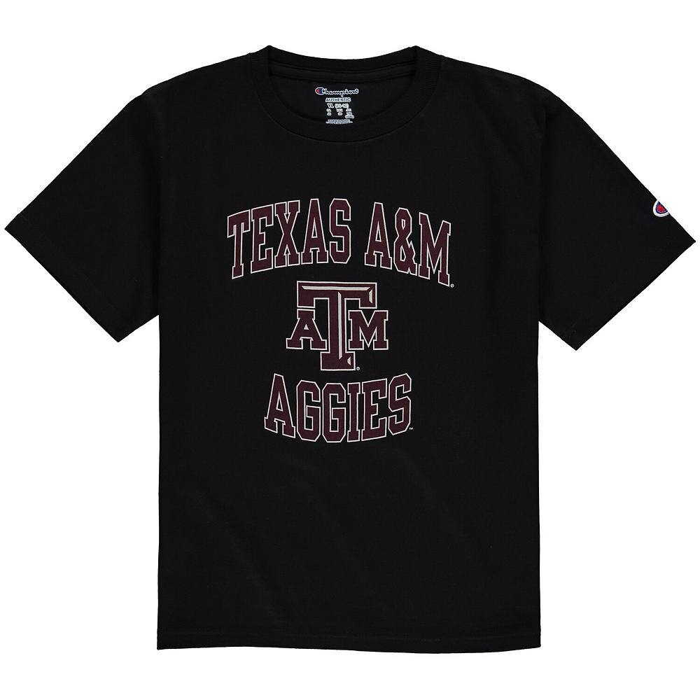 Черная футболка из джерси среди молодежи Texas A&M Aggies Circling Team Champion, цвет Tam Black