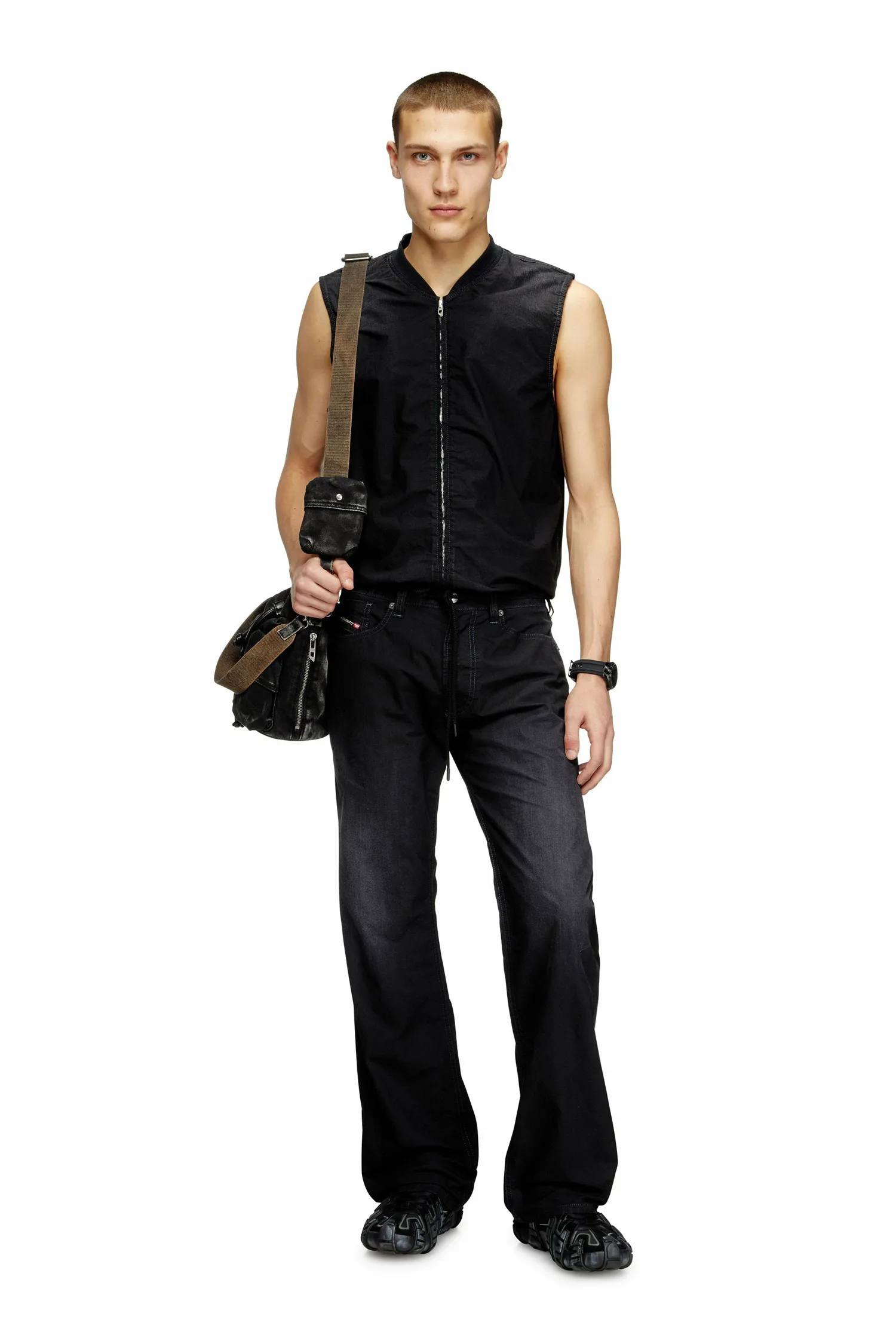 Мужской топ без рукавов для бега для бега D-SUND-DN JOGG Diesel, black