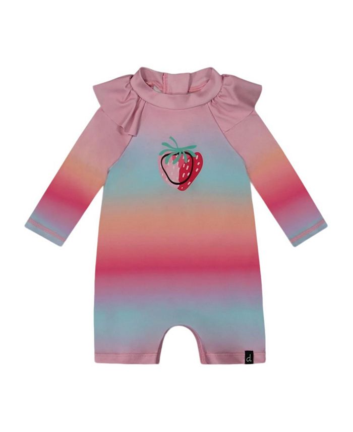 

Детский лонгслив-рашгард для девочек Deux par Deux, мультиколор