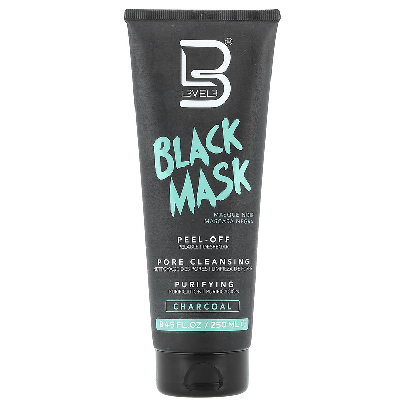 

Level 3, Black Mask, древесный уголь, 250 мл (8,45 жидк. Унции)