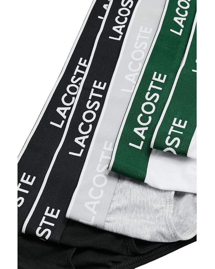 Трусы мужские Lacoste 5 Pack, набор из 5 пар, черный/белый/серый — фото 3