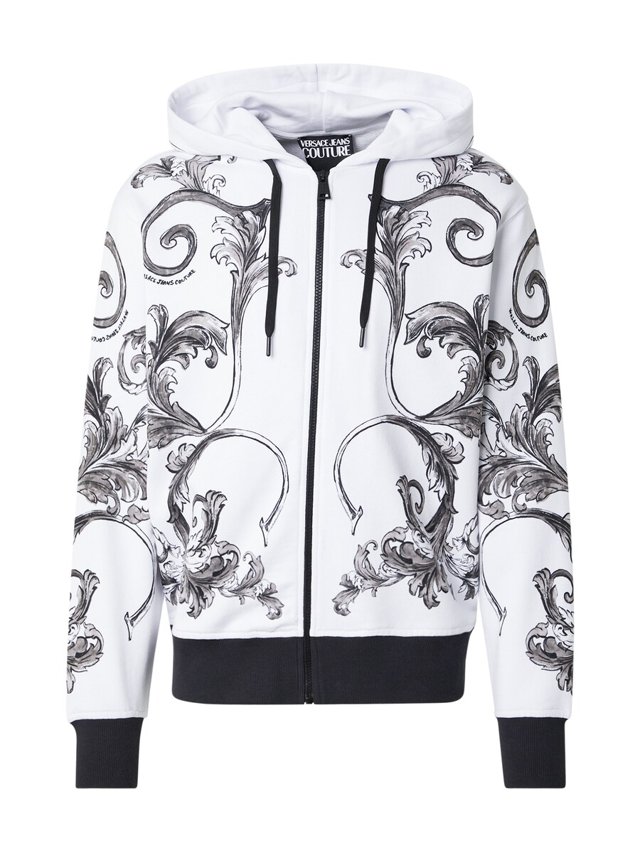 

Толстовка с капюшоном на молнии Versace Jeans Couture, белый