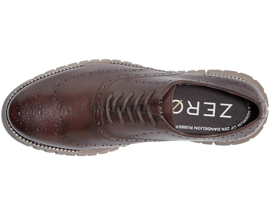 Оксфорды Cole Haan Zerogrand Remastered Wing Tip Unlined, цвет Dark Chocolate/Irish Coffee — фото 2