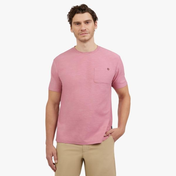

Мужская футболка с коротким рукавом и карманом Quiksilver, цвет dusty rose