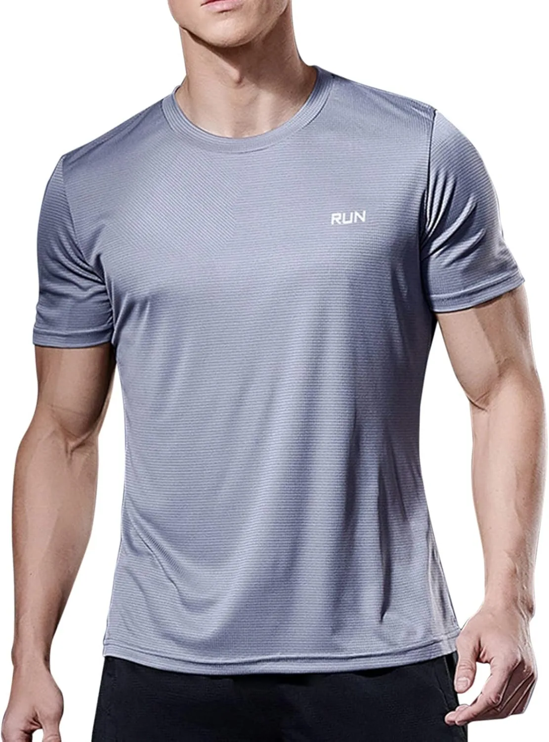 Мужская футболка для тренировок Loose Fit Quick Dry Ice Silk