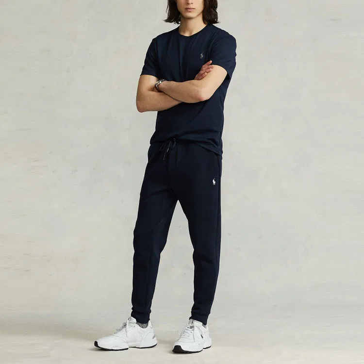 Футболка Polo Ralph Lauren мужская темно-синяя — фото 3