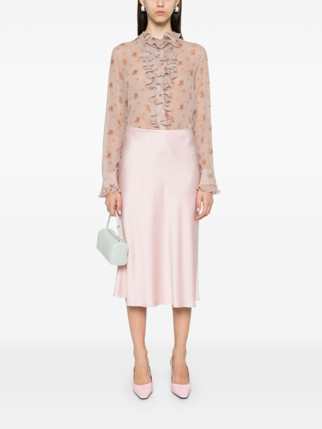 

Blumarine креповая юбка миди
