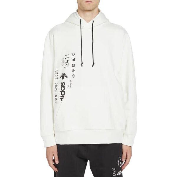Толстовка Adidas Originals x Alexander Wang Graphic Hoodie 'Core White', белый — фото 2