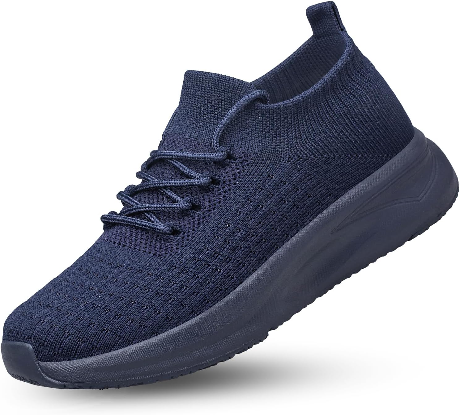 

Мужские слипоны TIANYUQI для ходьбы, комфортные носочные кроссовки с нескользящей сеткой для повседневного бега, темно-синий