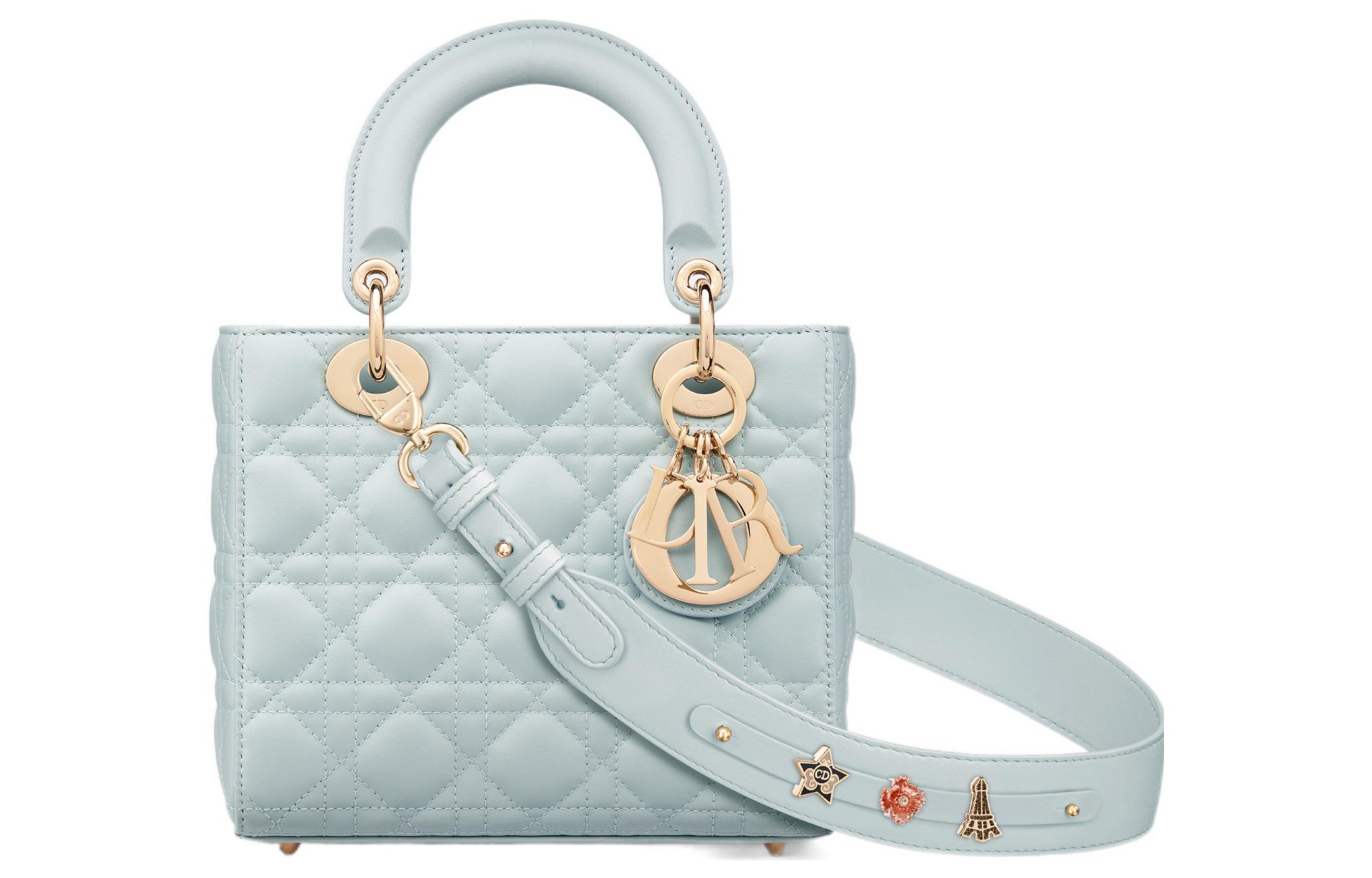 

DIOR Дамская сумка из ягненка Леди Май ЭйБиСи