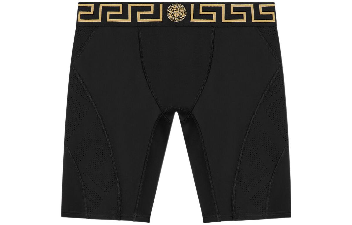 

Велосипедные шорты с логотипом на поясе VERSACE, черные