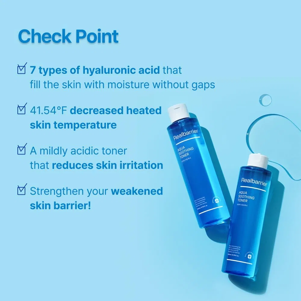 Тоник Real Barrier — Успокаивающий Aqua Soothing Toner, 200 мл — фото 2
