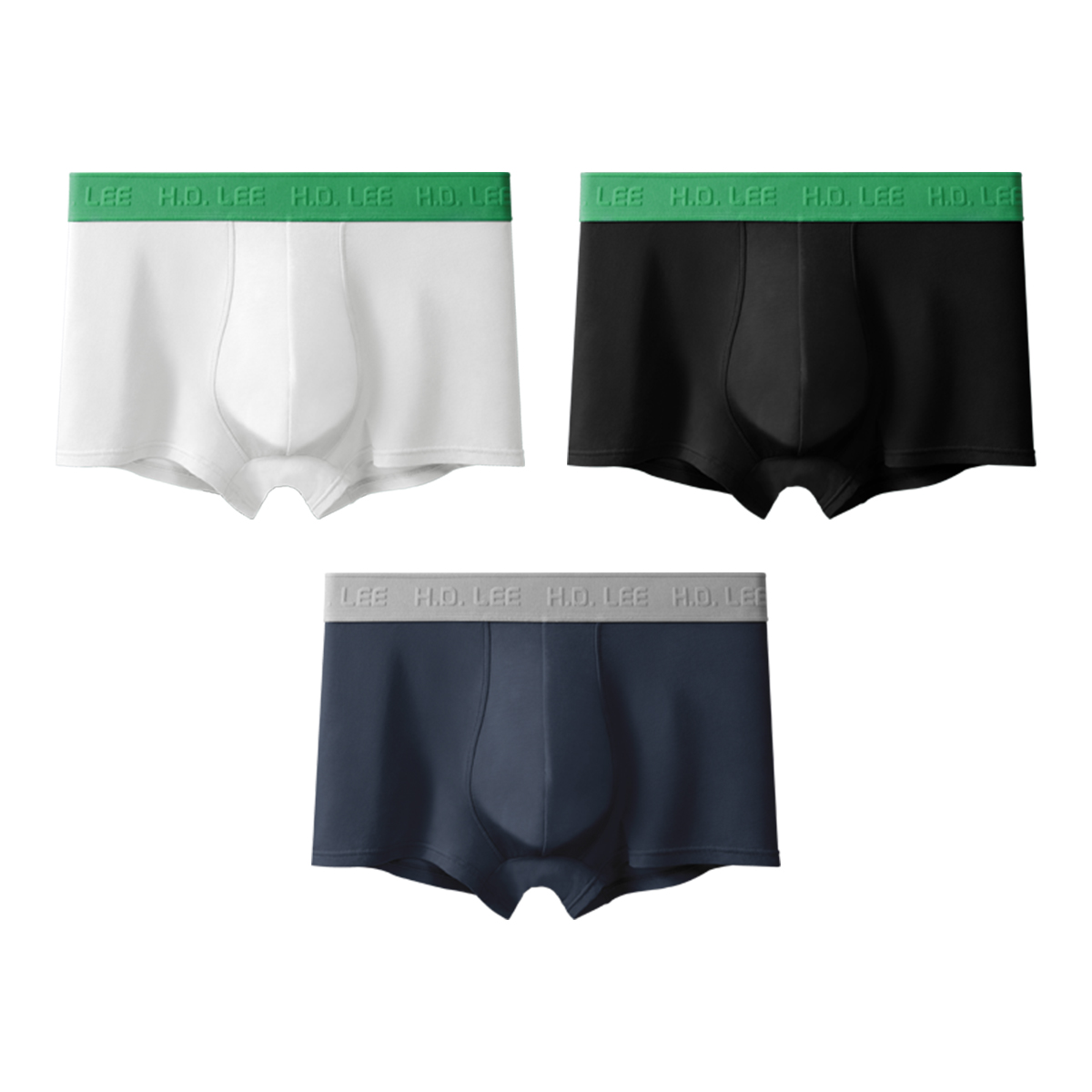 

Подарочный набор мужского белья Lee, 3 Pack (белый+черный+темно-серый синий)