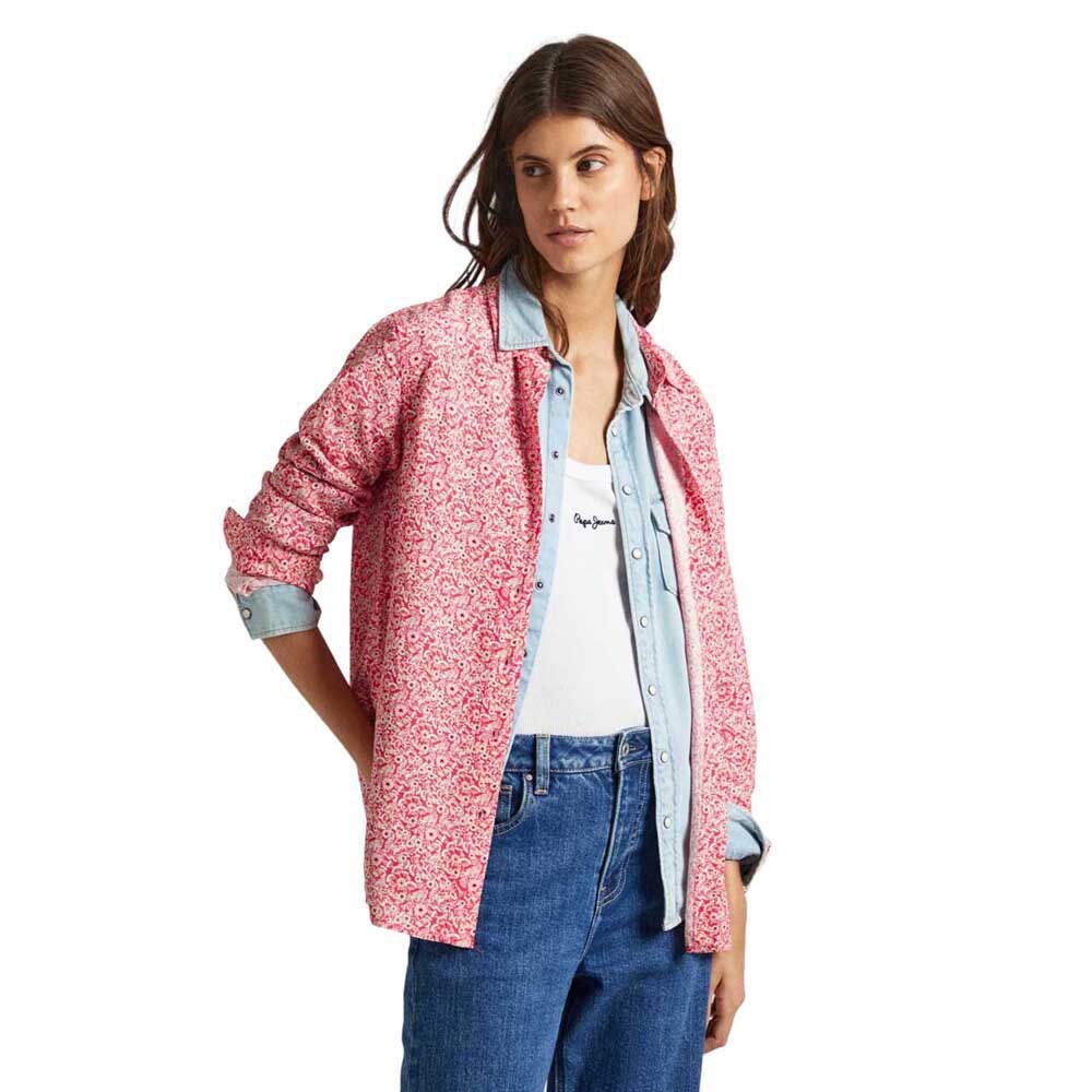 

Рубашка с длинным рукавом Pepe Jeans Becca, розовый
