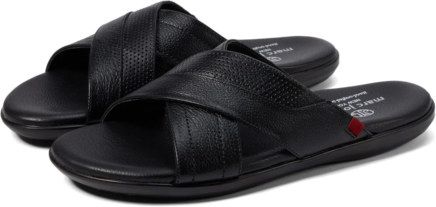 Сандалии Marc Joseph New York, черный зернистый