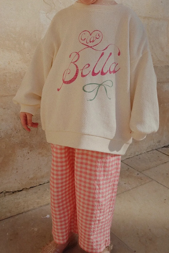 

Детские хлопковые брюки RHW X KS Bella Pants GOTS Konges Sløjd, красный