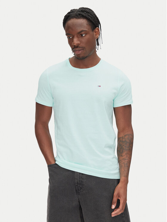 

Облегающая футболка DM0DM04411 Tommy Jeans, зеленый