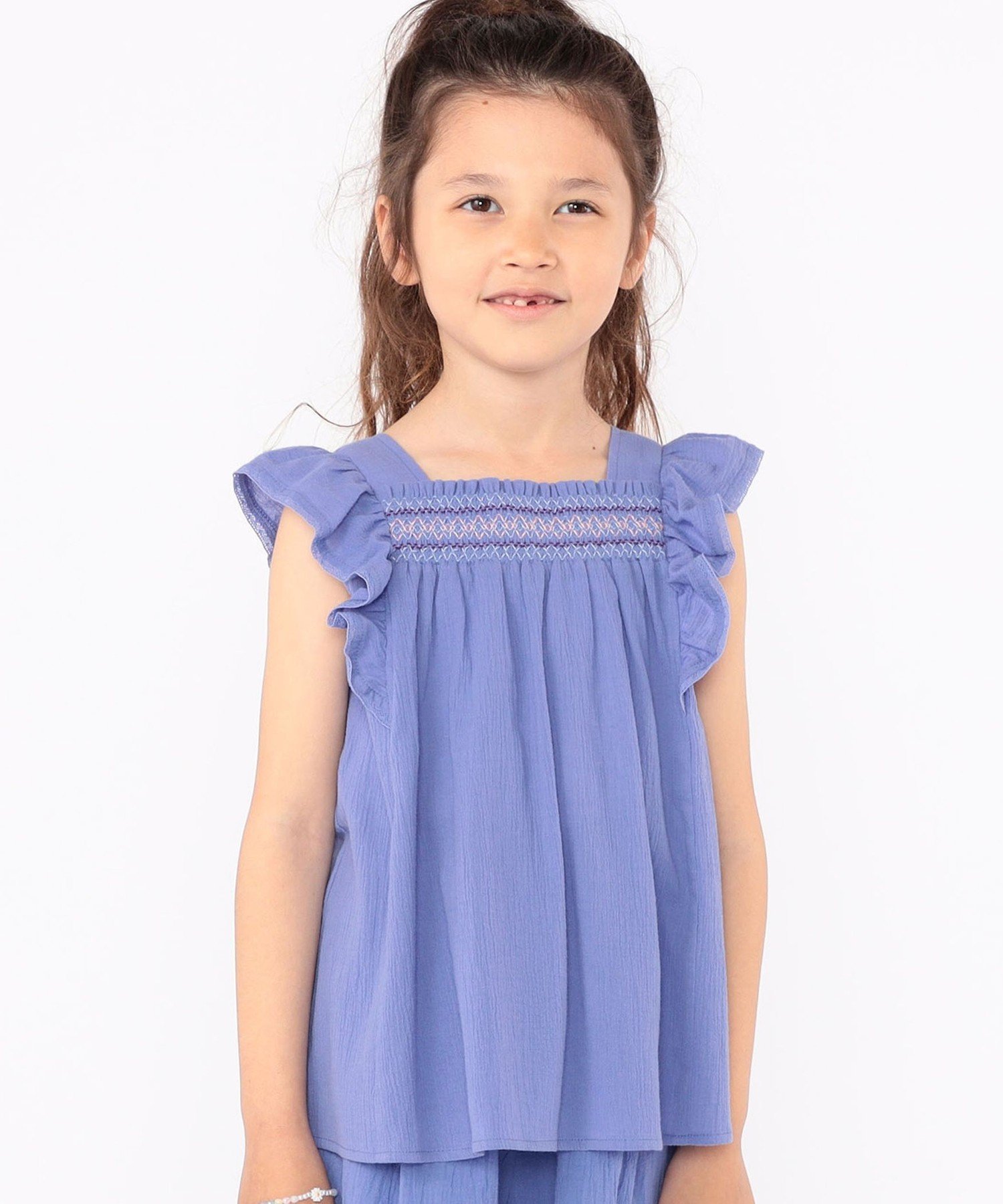 Детская модель: 100–130 см / Блузка с оборками и сборками SHIPS KIDS, Blue — фото 2