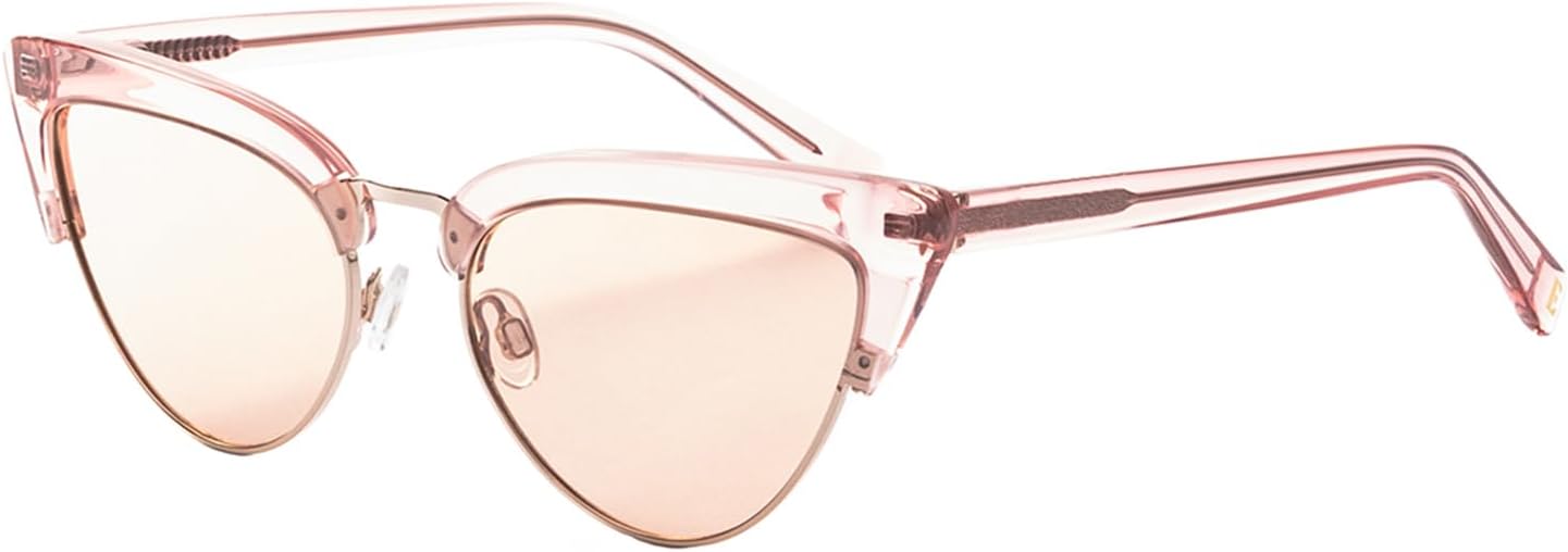 

Солнцезащитные очки Elton John Doo Wop, маленькие, женские, поляризованные, в форме «кошачий глаз», из ацетата, в полной оправе, дизайнерские, 54 мм, Rose Pink Crystal Gold