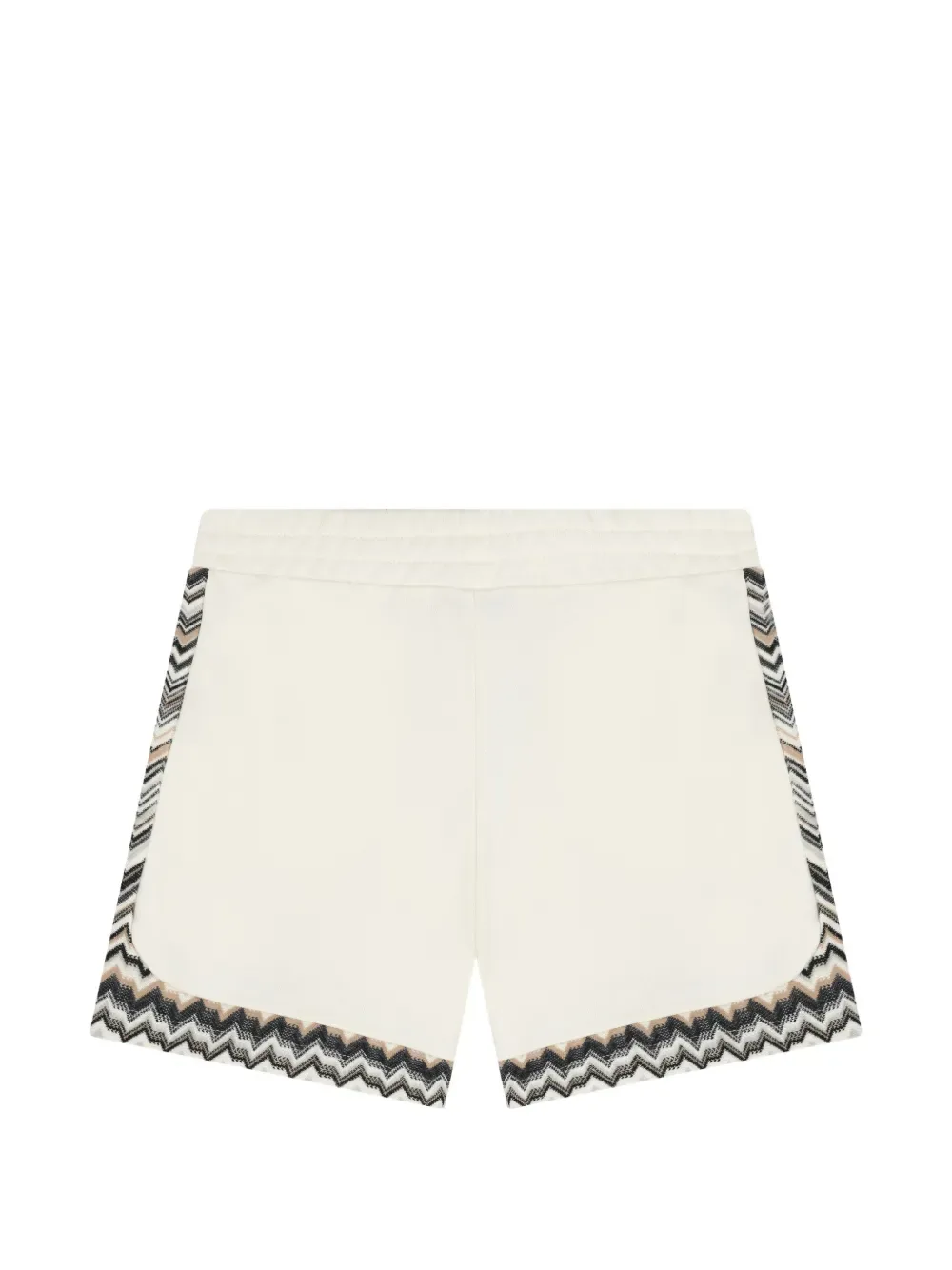 Шорты с зигзагообразным узором Missoni Kids, бежевый — фото 2