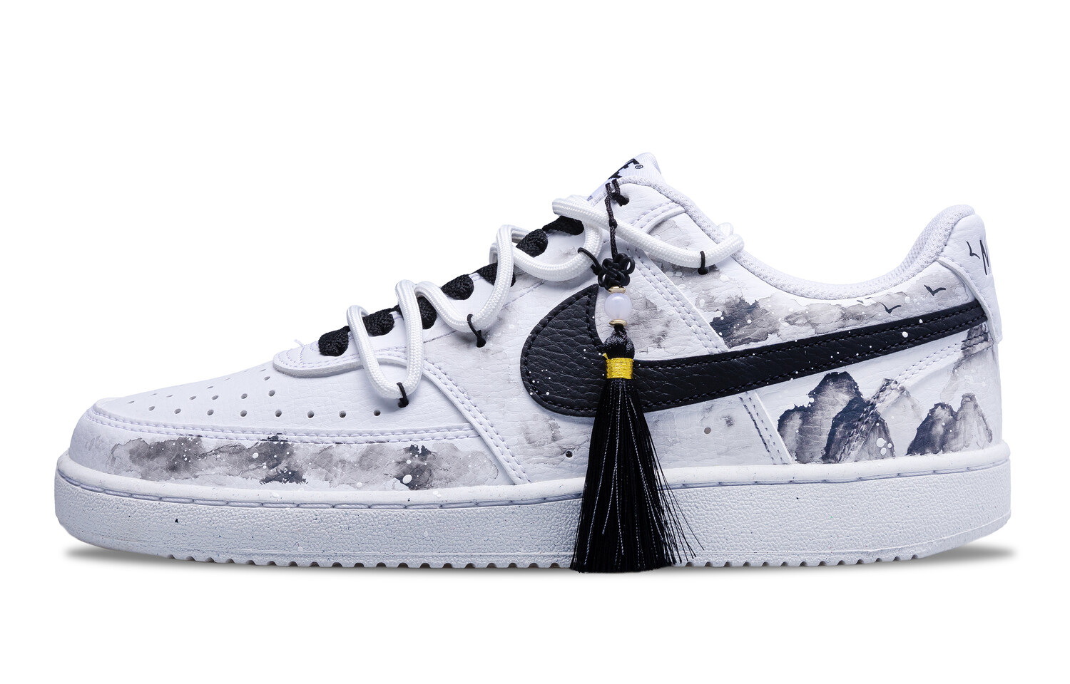 

Кроссовки Nike Court Vision 1 Skateboarding Shoes Men Low-top White/black/gray, белый