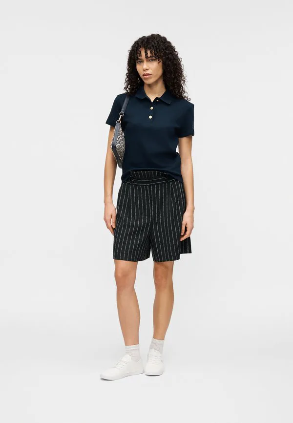 Поло-Рубашка приталенного кроя с золотистыми пуговицами Tommy Hilfiger, Dark Night Navy — фото 2