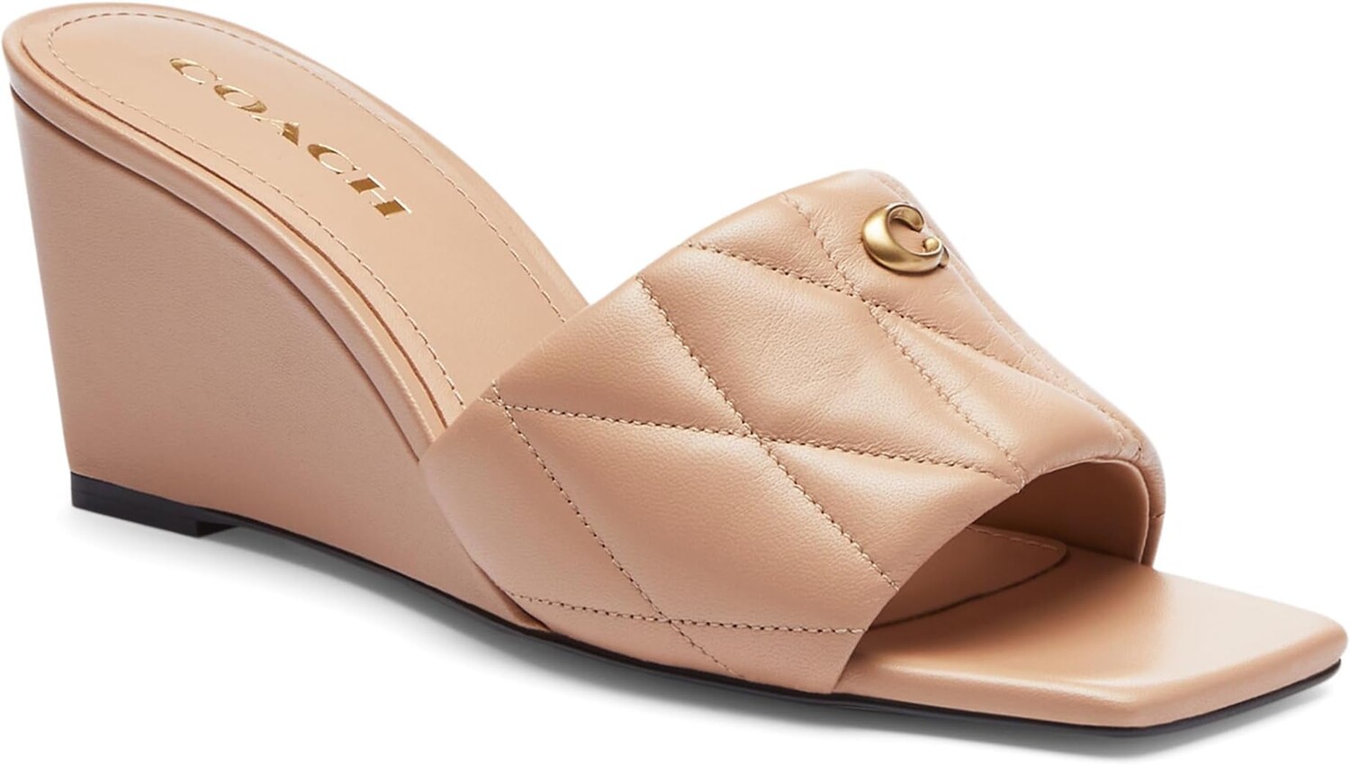 

Сандалии COACH Emma Wedge, цвет Buff