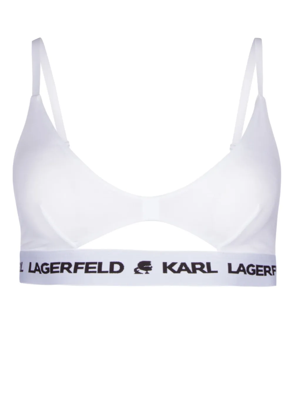 

Бюстгальтер с логотипом KARL LAGERFELD, белый