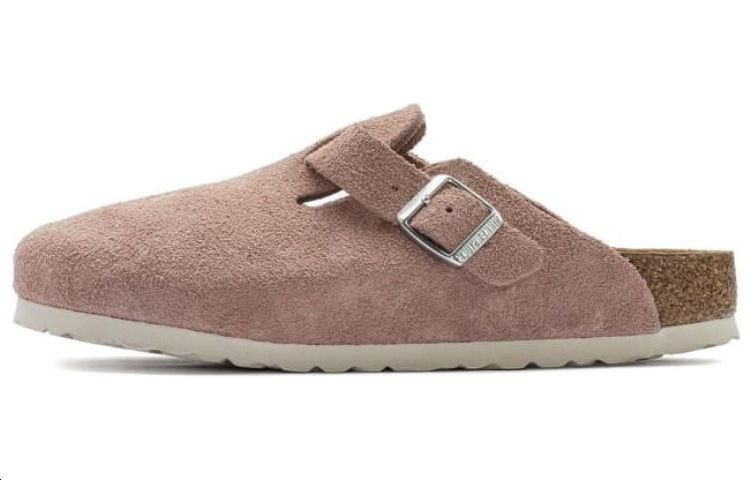 Замшевые кожаные сабо Birkenstock, Pink