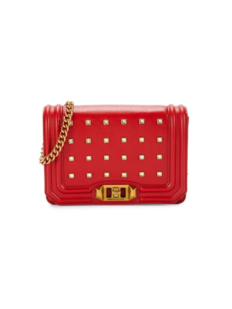 

Украшенная кожаная сумка через плечо Rebecca Minkoff, цвет Valentine