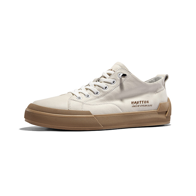 

Кроссовки Hautton Jeans Stylish Skateboarding Shoes Men Low-top White, белый