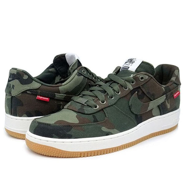 Кроссовки x supreme air force 1 low premium '08 nrg 'camo' Nike, коричневый — фото 3