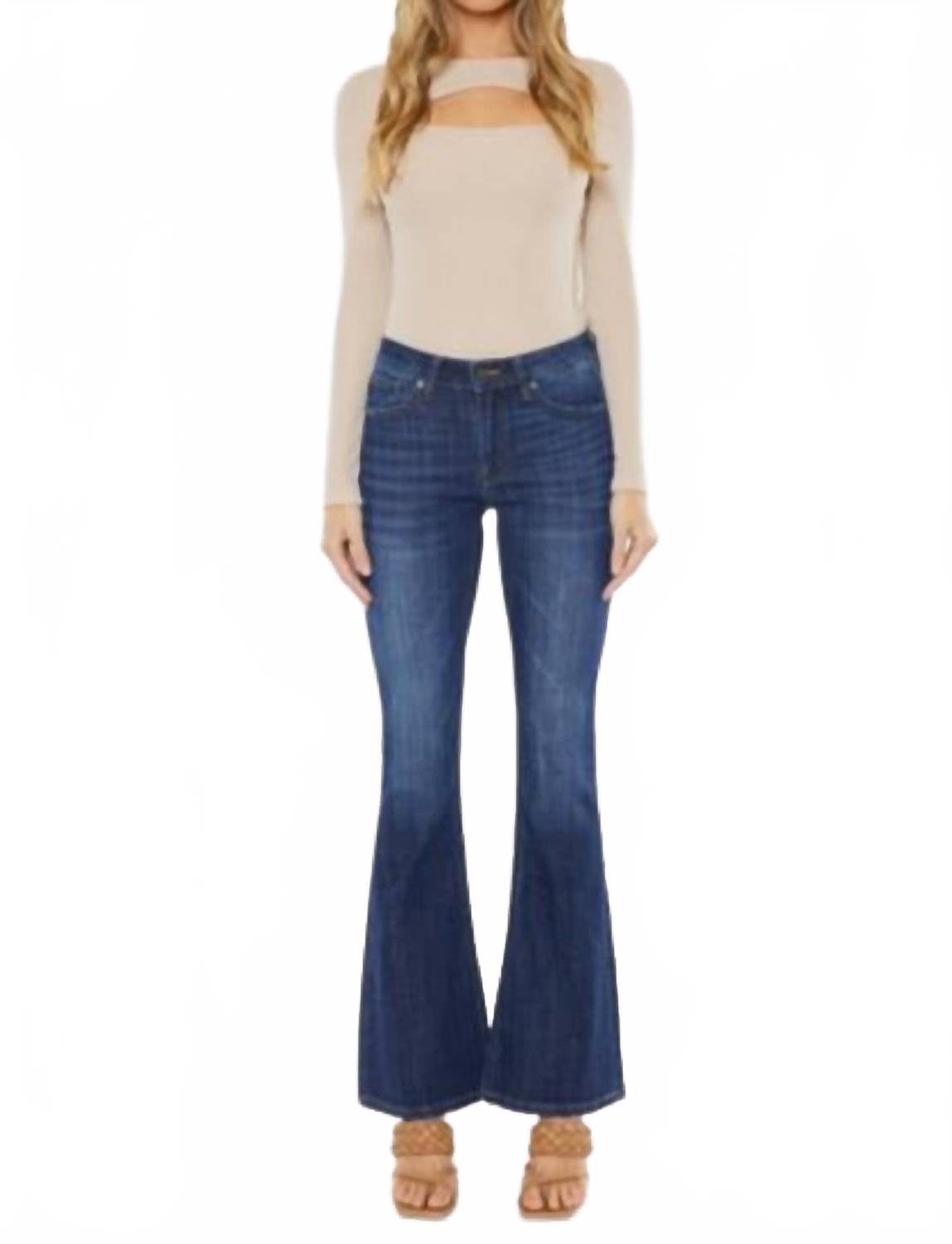 

KanCan Джинсы Ashley Mid Rise Flare, темно-синие