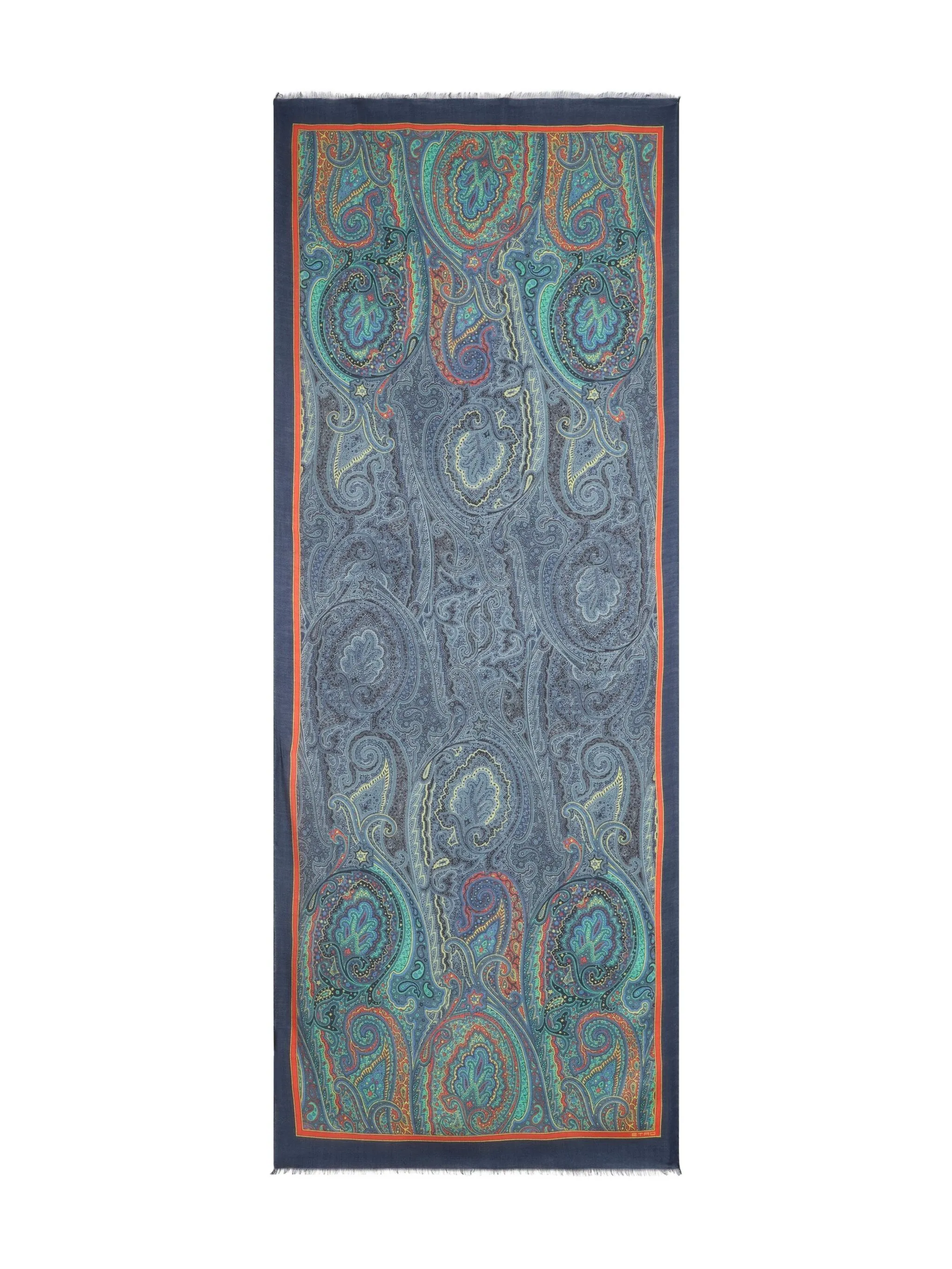 

Шарф с узором пейсли Etro, синий