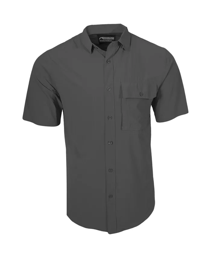 

Мужская рубашка Rivers с коротким рукавом Mountain Khakis, серый
