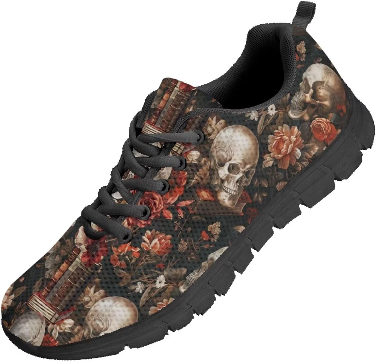 

Мужские кроссовки Funnydude Funny Print для бега, осенние удобные легкие кроссовки для тренировок, Skull