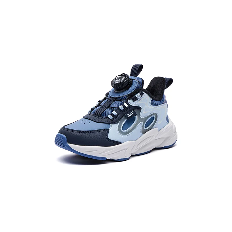 Детские повседневные кроссовки для дошкольников 361°KIDS, Eternal Blue/Aqua Clear Blue/Deep Stone Blue — фото 4