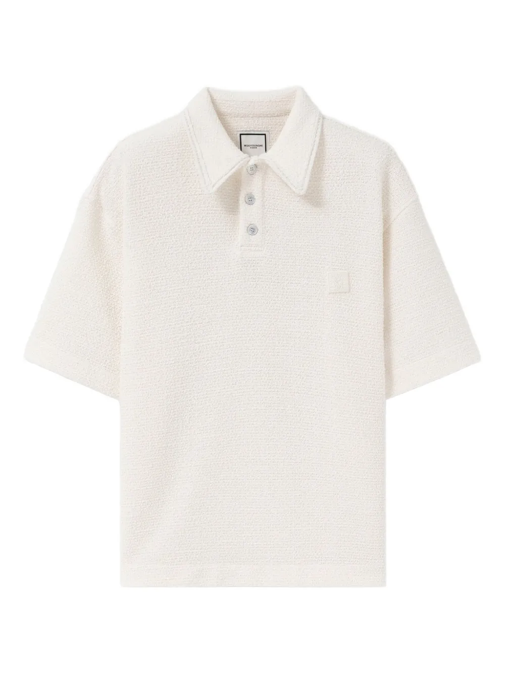 

Вязаное поло Wooyoungmi, белый