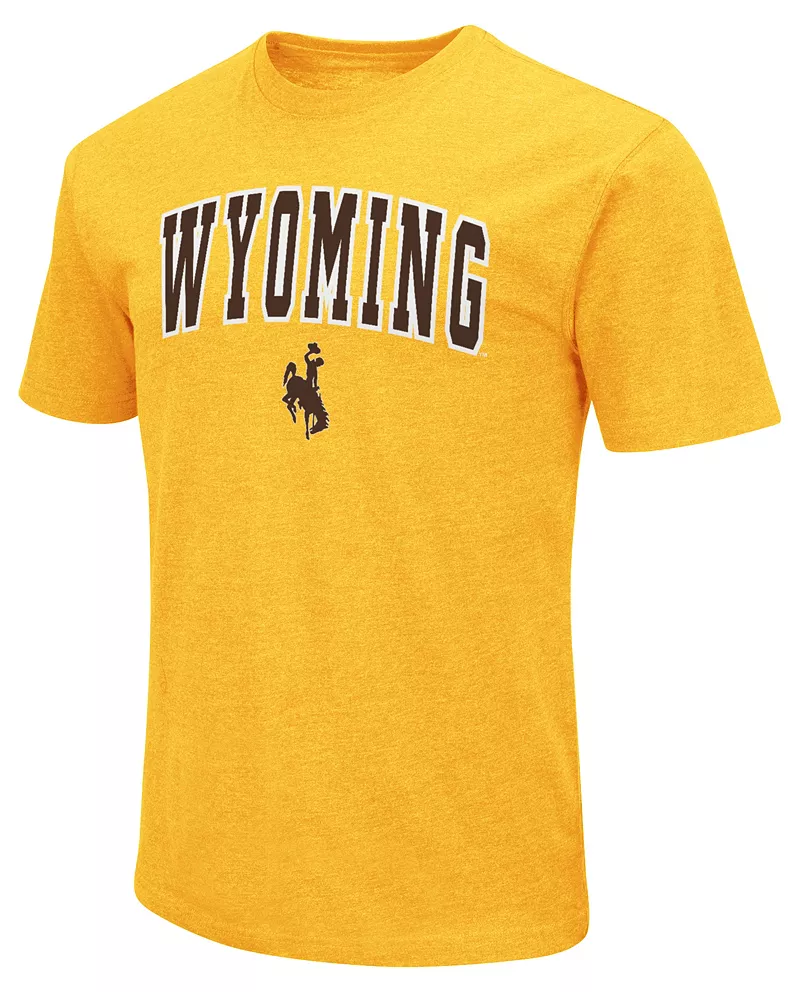 

Мужская золотая футболка Colosseum Wyoming Cowboys