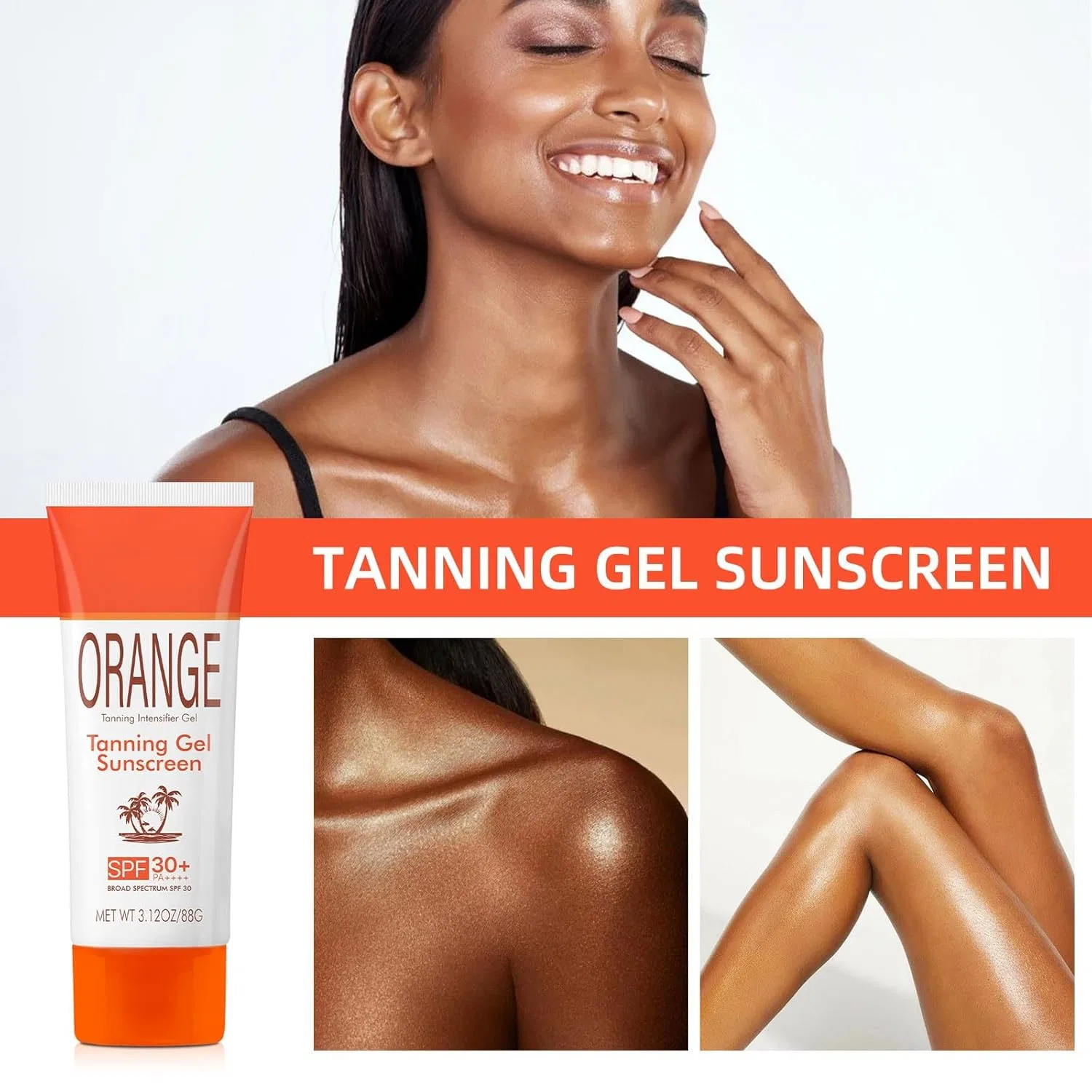 Гель для загара с SPF 30 и экстрактом апельсина, 88 мл (2 шт.) Generisch, 2Pc — фото 4