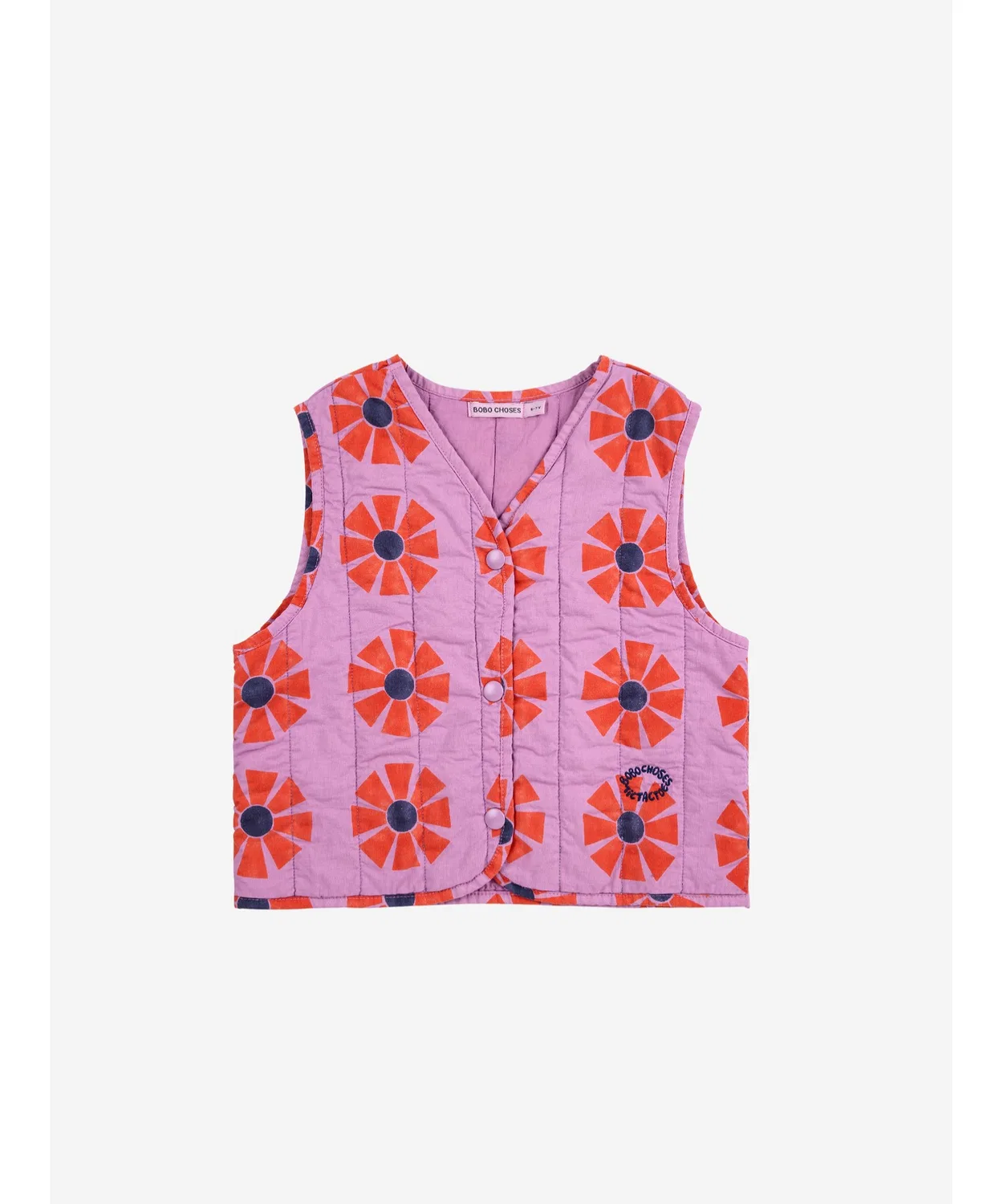 Жилет стеганый Kaleidoscope All Over Quilted Woven Vest из хлопка, оф-вайт — фото 2