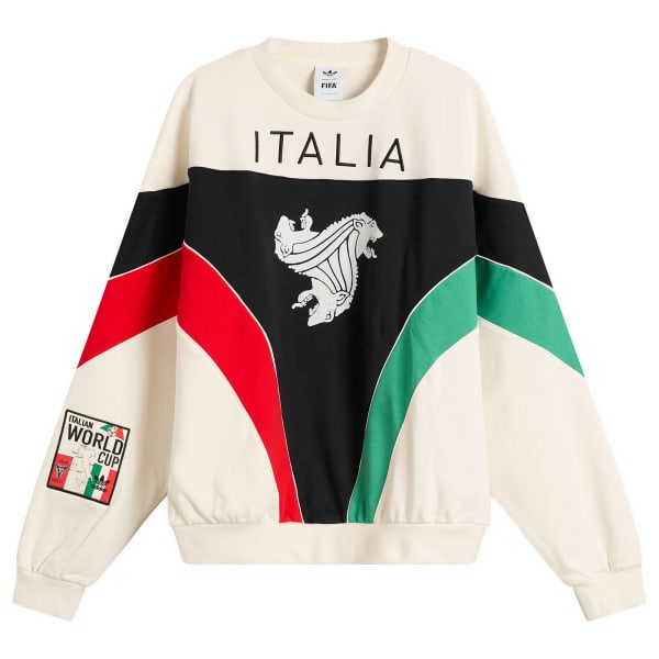 

Italia crew Adidas, cloud белый, черный & vivid красный