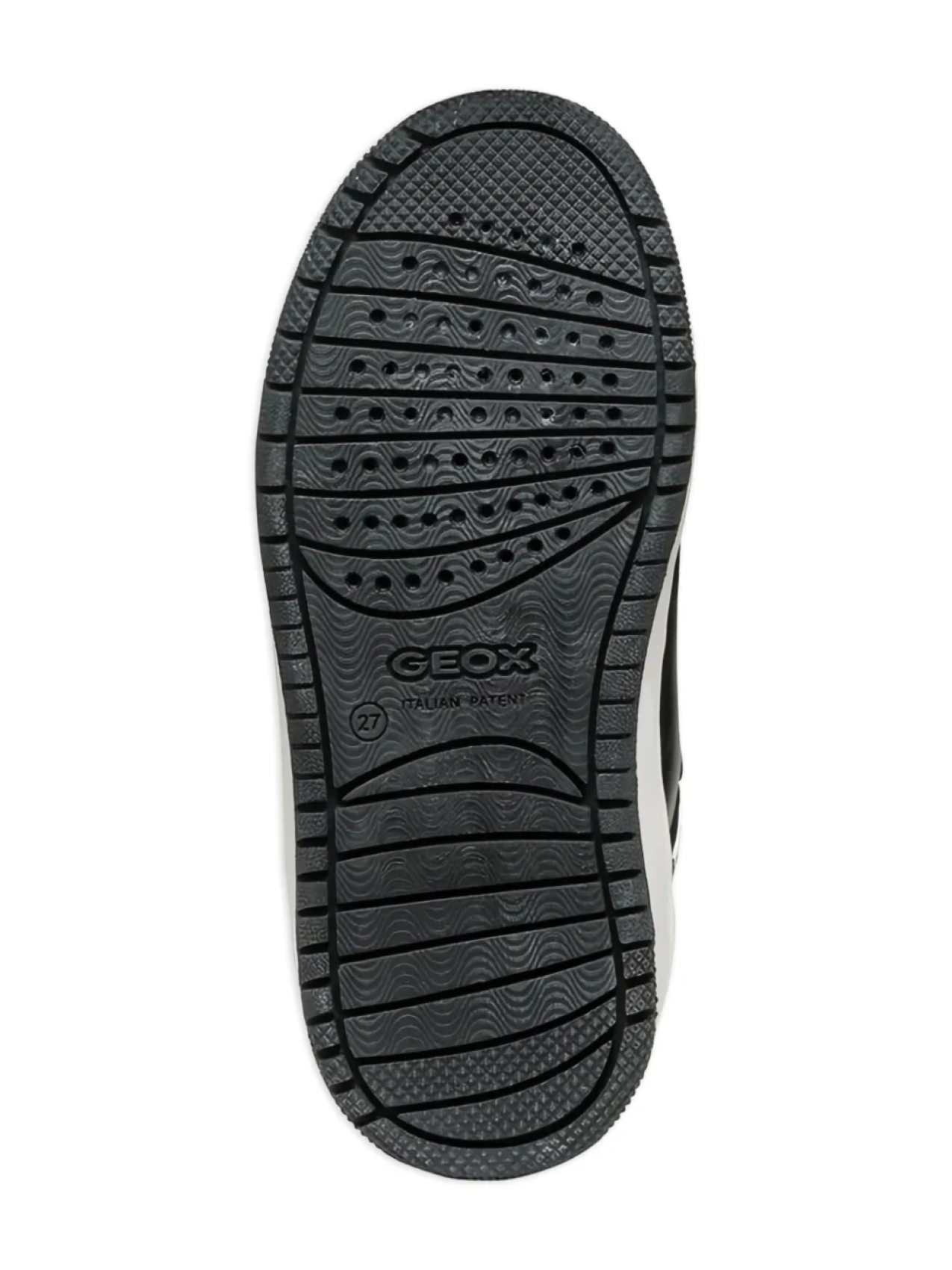 Geox Kids лакированные высокие кроссовки Washiba, черный — фото 3