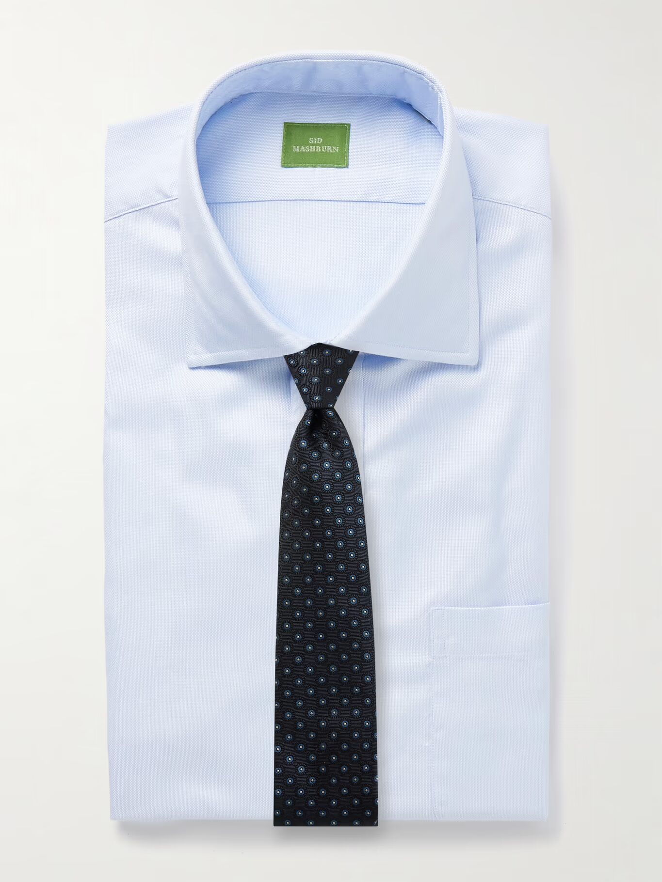 

Хлопковая рубашка Royal Oxford SID MASHBURN, синий