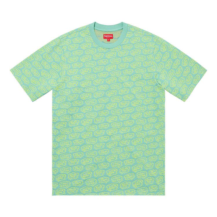 

Футболка Supreme Word Bubble Jacquard Short-Sleeve Top 'Dusty Aqua'